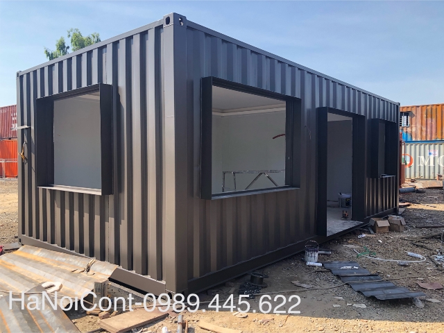 Thùng container được cải tạo làm nhà ở với kích thước rộng 3,9 mét