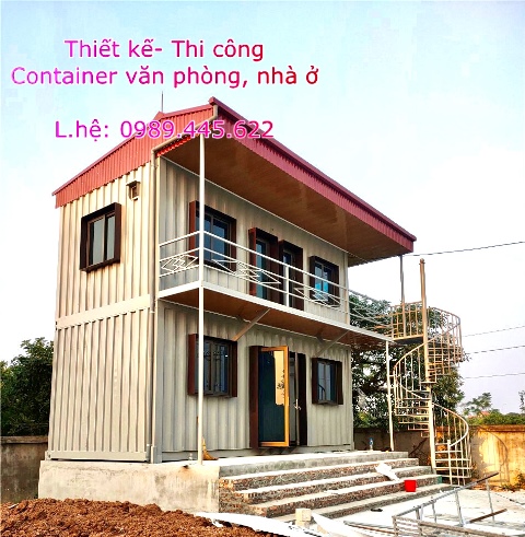 nhà container 2 tầng